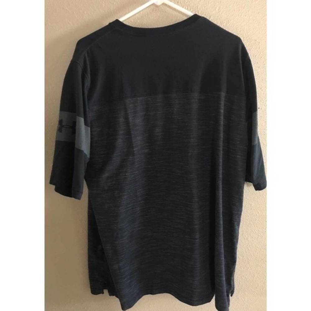 Under Armour Heat Gear Men's ‎ 2XL Short Sleeve Black, Grey Tee Shirt - Picture 3 of 14